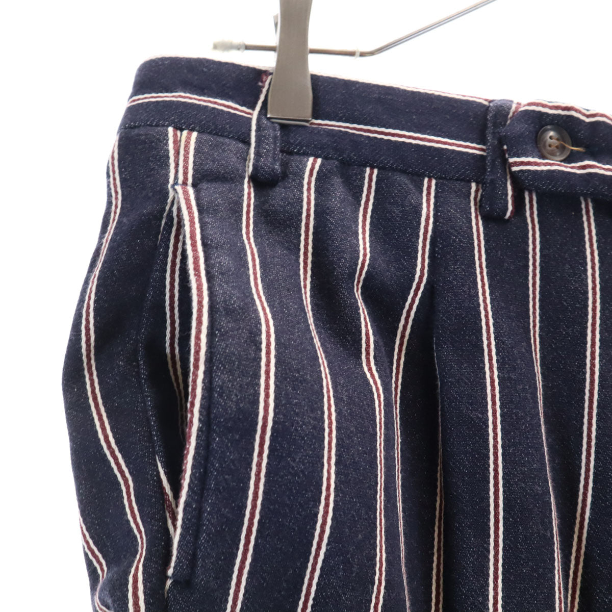 RICORZO リコルゾ 日本製 ストライプ柄 スウェット ダブル スーツ 上下 セットアップ 32 ネイビー カジュアル メンズ