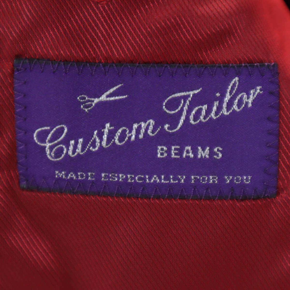 Custom Tailor BEAMS カスタムテーラー ビームス 日本製 リネン テーラードジャケット 赤 DRAPERS メンズ