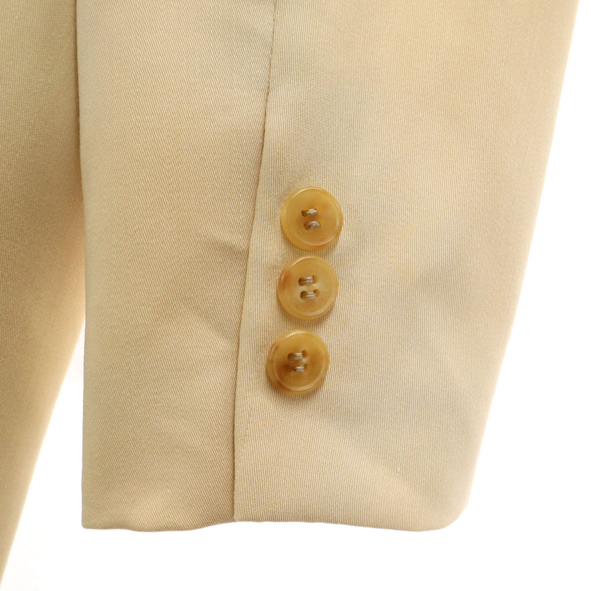 BURBERRY バーバリー シルクブレンド テーラードジャケット 38 ベージュ 三陽商会 レディース