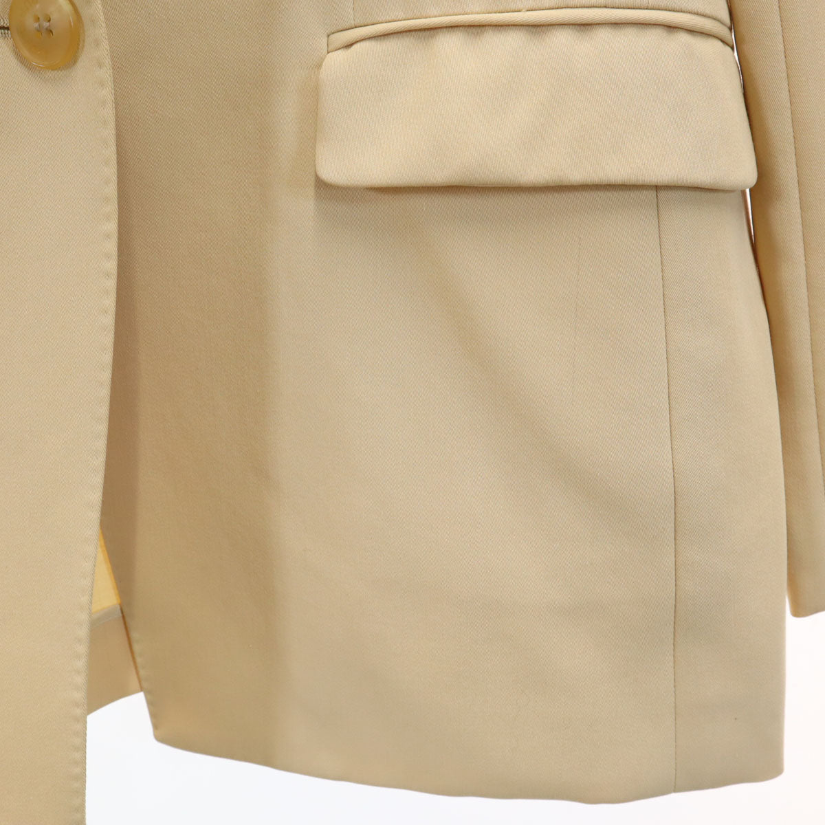 BURBERRY バーバリー シルクブレンド テーラードジャケット 38 ベージュ 三陽商会 レディース