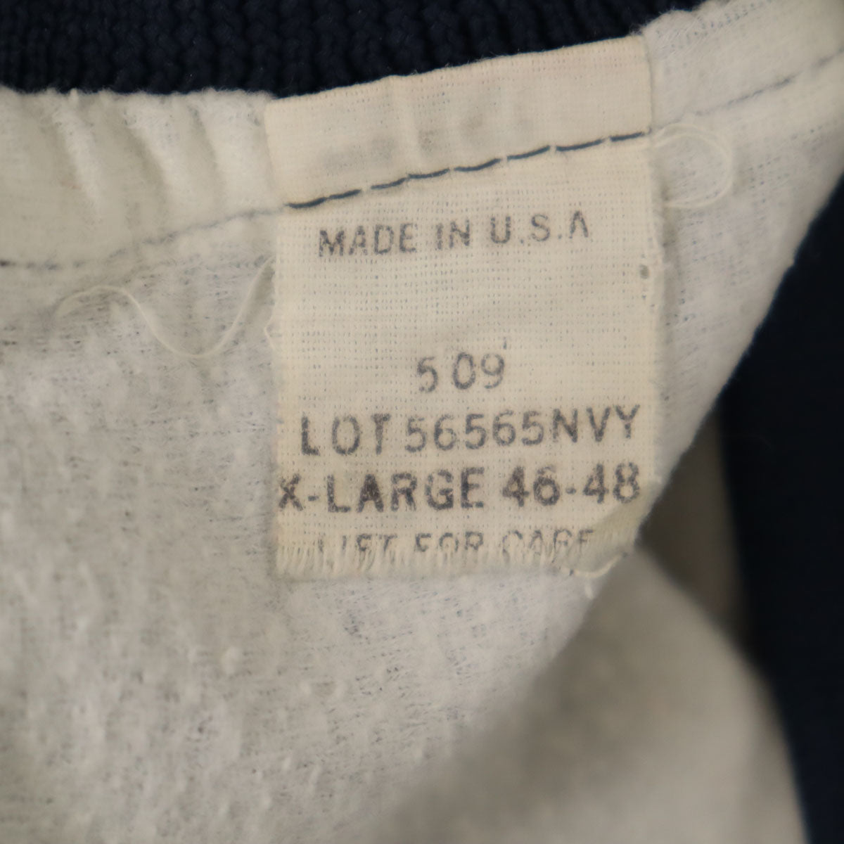 80s 90s USA製 オールド スタジャン XL ネイビー メンズ