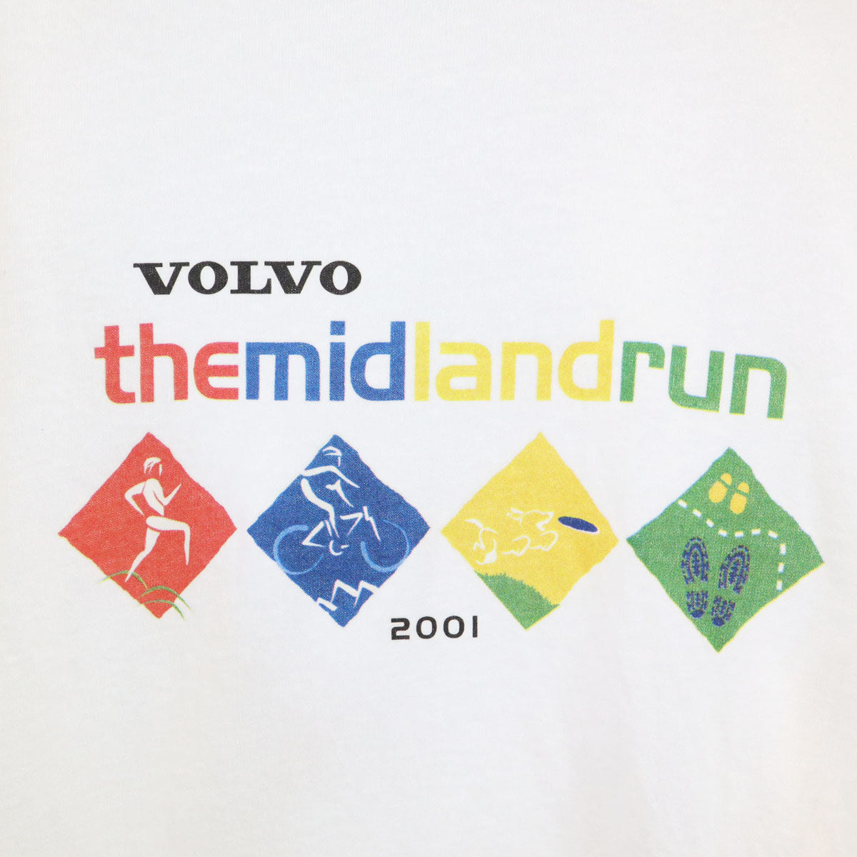 ALL SPORTS オールスポーツ 00s USA製 2001年 ランニングイベント 長袖 Tシャツ L ホワイト ロンT メンズ