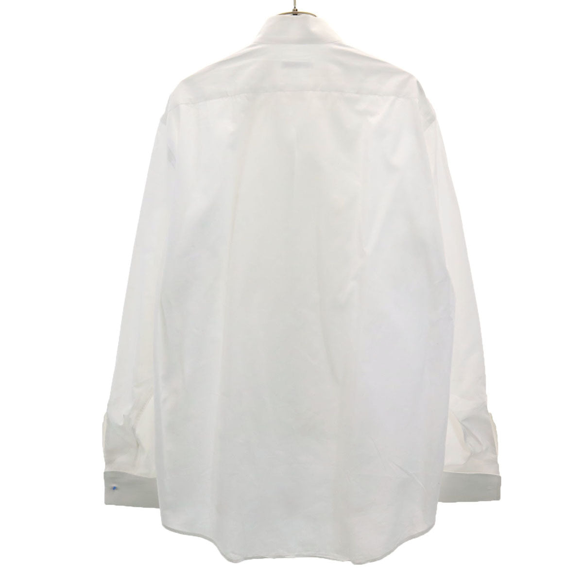 Christian Dior クリスチャンディオール 長袖 コットンシャツ 16-35 ホワイト ダブルカフス メンズ