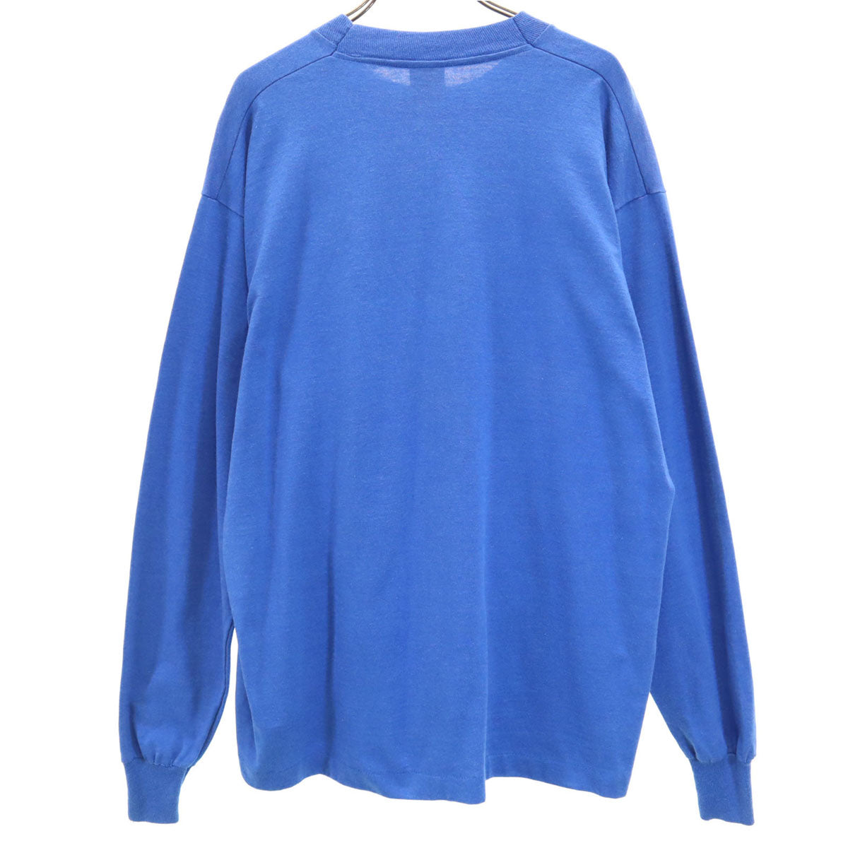 FRUIT OF THE LOOM BEST フルーツオブザルーム ベスト 90s USA製 オールド MERCANTILE BANK 長袖 Tシャツ XL ブルー ロンT 企業モノ メンズ