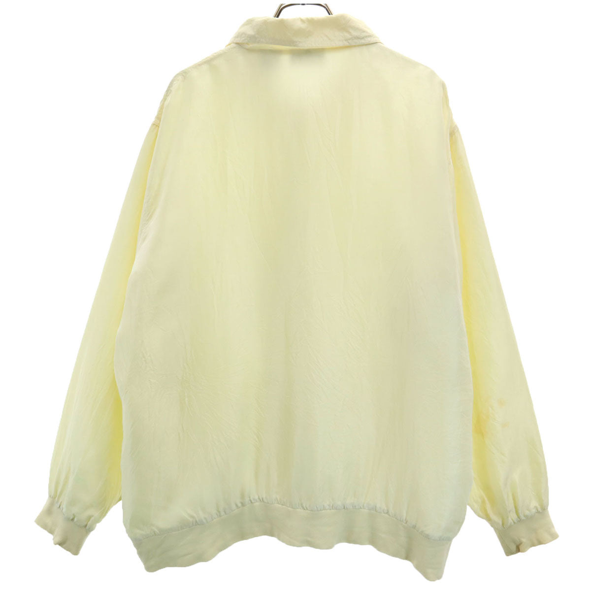 BLAIR 90s シルク オールド ブルゾン L イエロー ジャケット メンズ