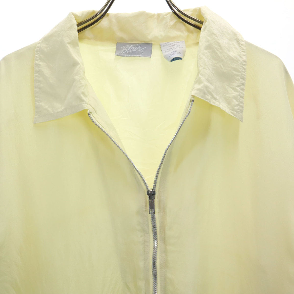 BLAIR 90s シルク オールド ブルゾン L イエロー ジャケット メンズ