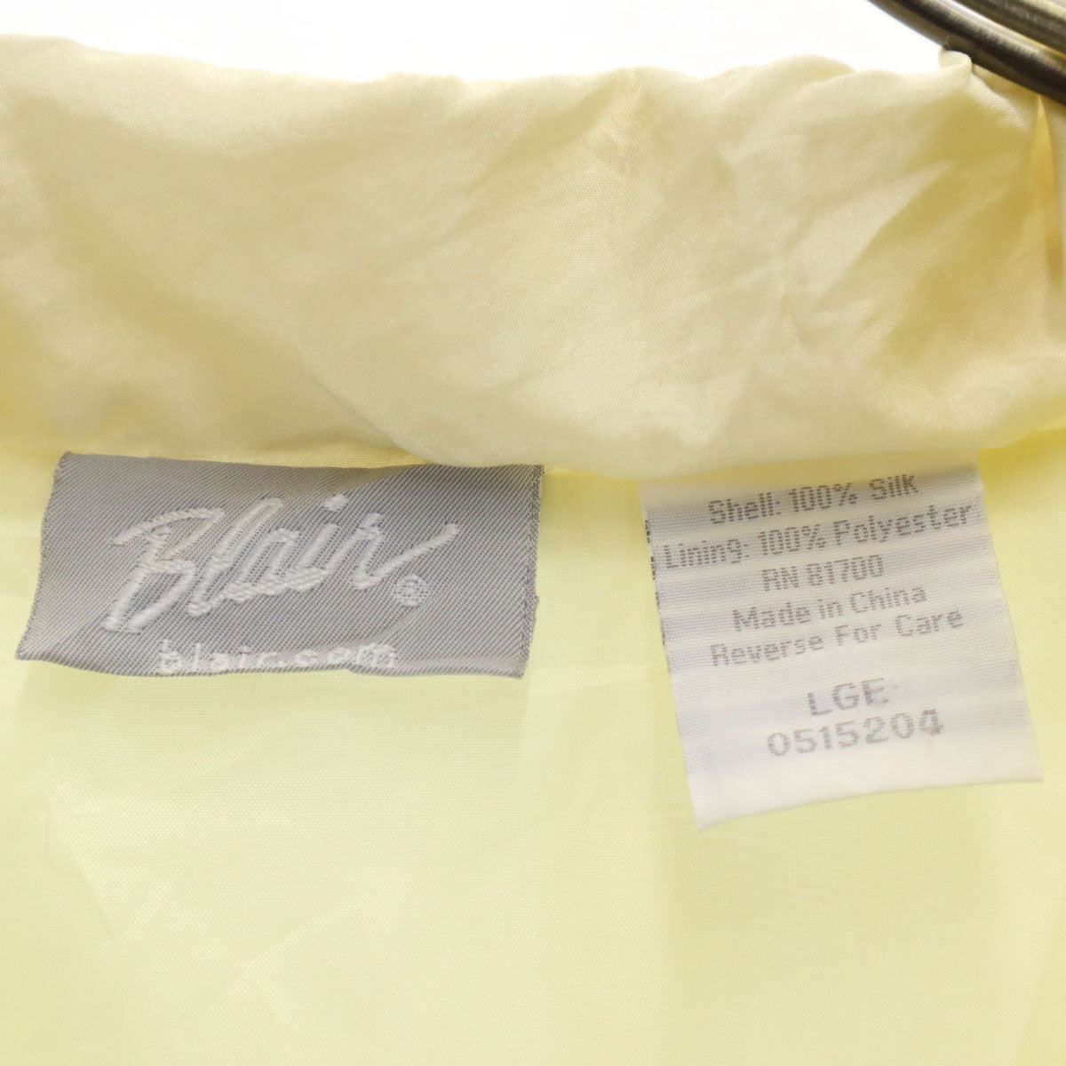 BLAIR 90s シルク オールド ブルゾン L イエロー ジャケット メンズ