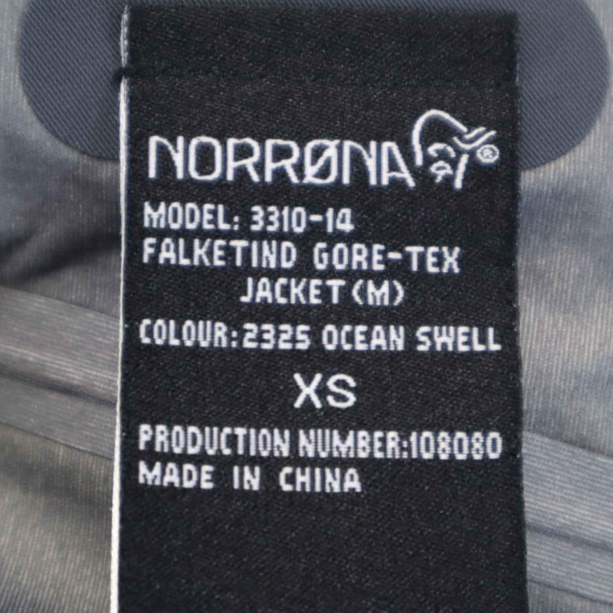 Norr_na ノローナ ジャケット XS ネイビー アウトドア 防水 GORE-TEX メンズ