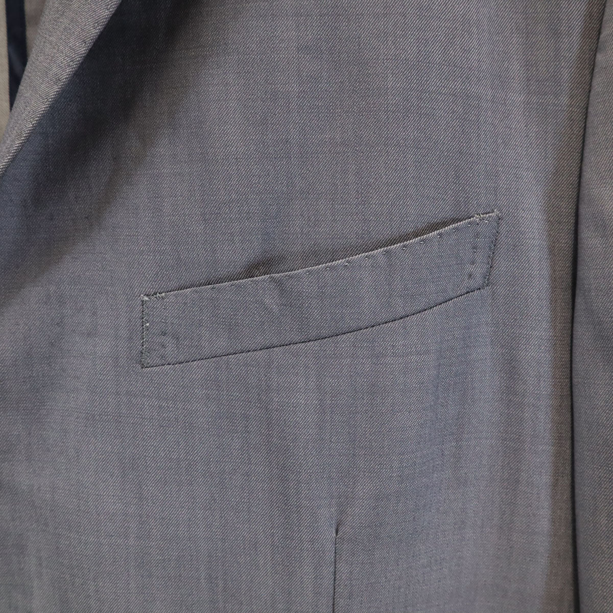 BURBERRY BLACK LABEL バーバリーブラックレーベル 日本製 テーラードジャケット 40R グレー 三陽商会 メンズ