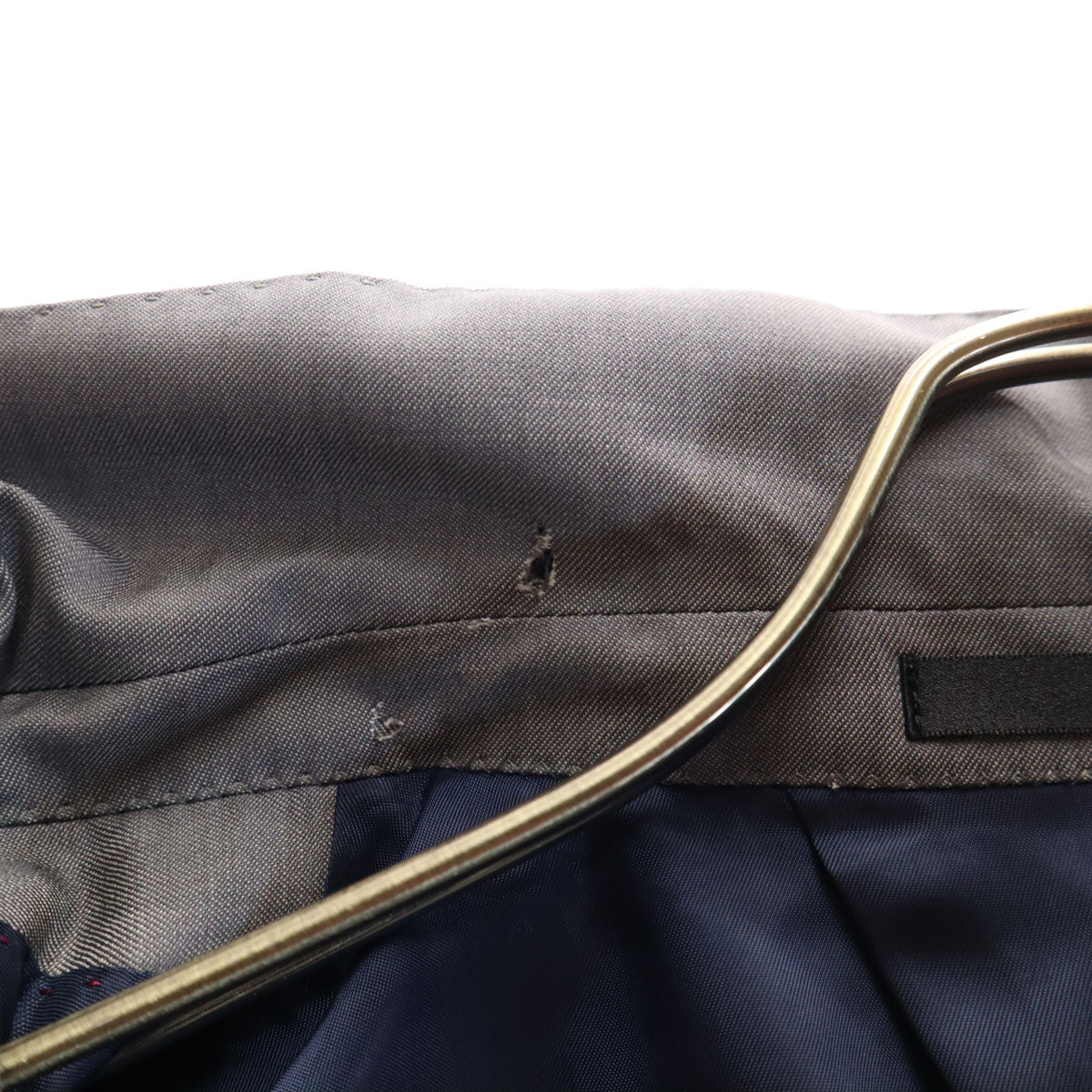 BURBERRY BLACK LABEL バーバリーブラックレーベル 日本製 テーラードジャケット 40R グレー 三陽商会 メンズ