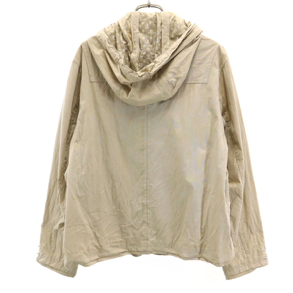 LOUIS VUITTON ルイヴィトン イタリア製 フーデッド ジャケット 38 ベージュ レディース