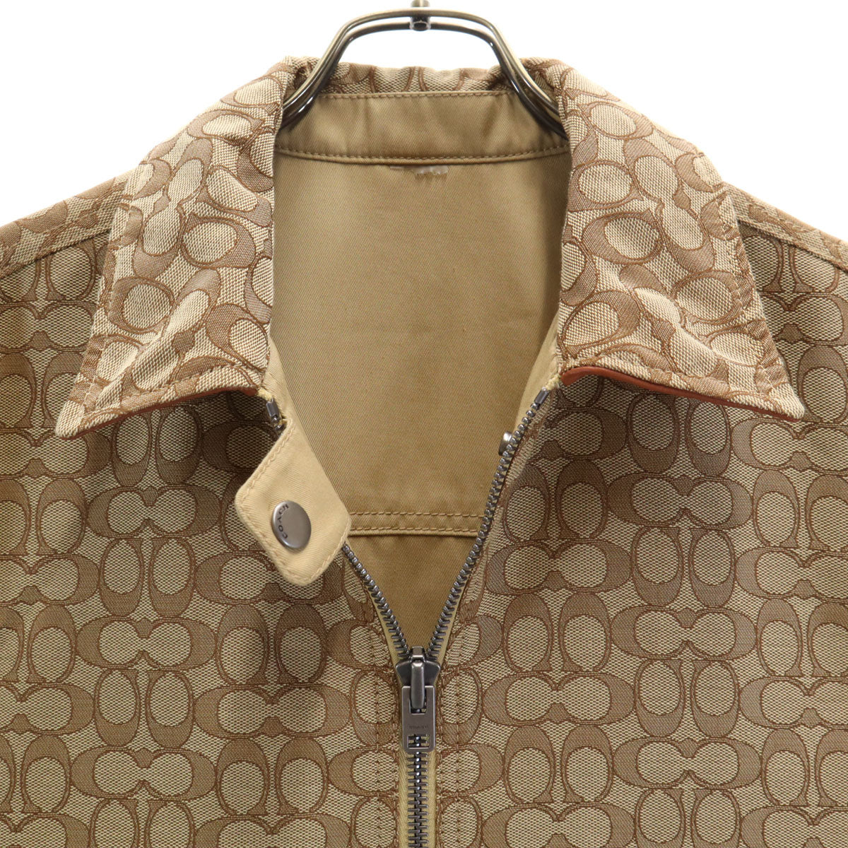 COACH コーチ シグネチャー ヘリテージ リバーシブル ジャケット ベージュ CS784 メンズ