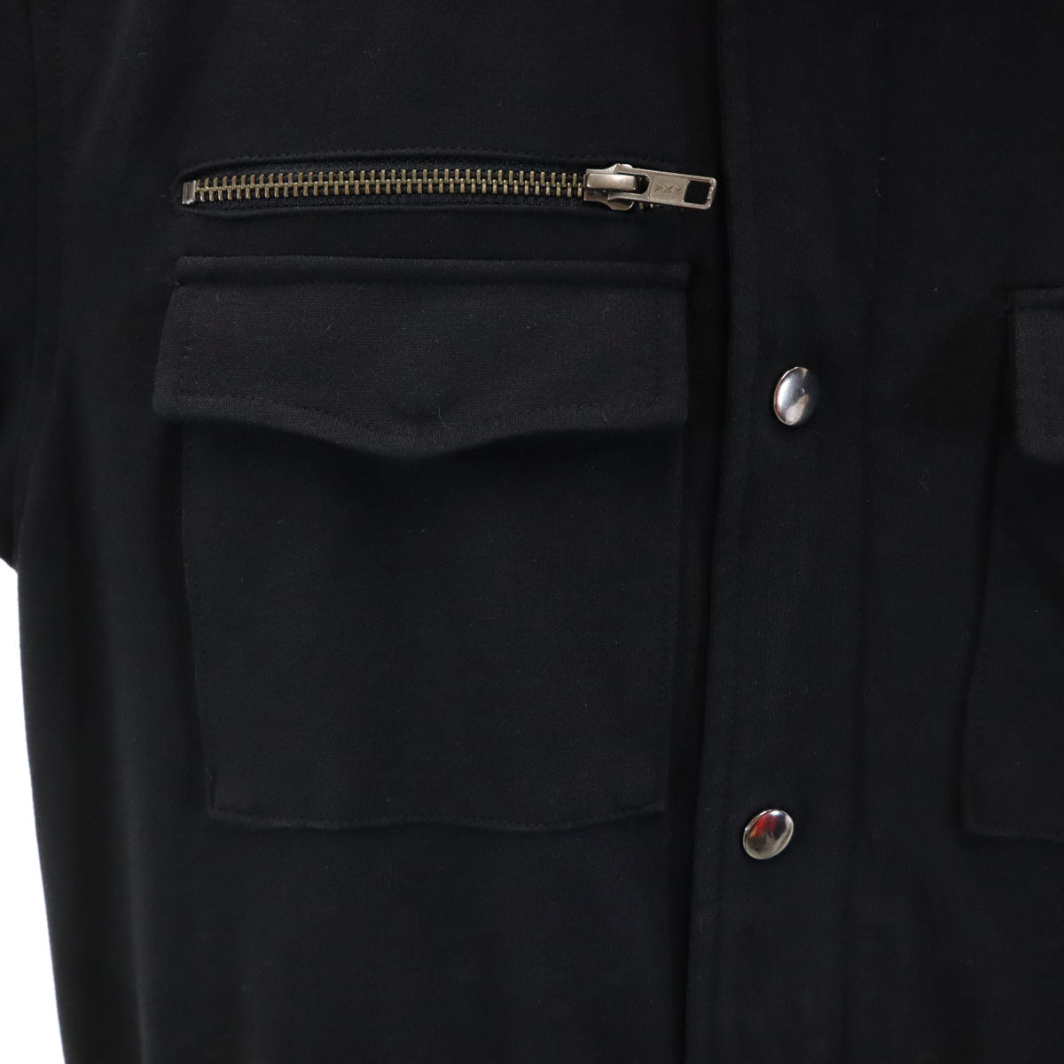 HAMNETT ハムネット ミリタリージャケット XL ブラック 天竺 メンズ