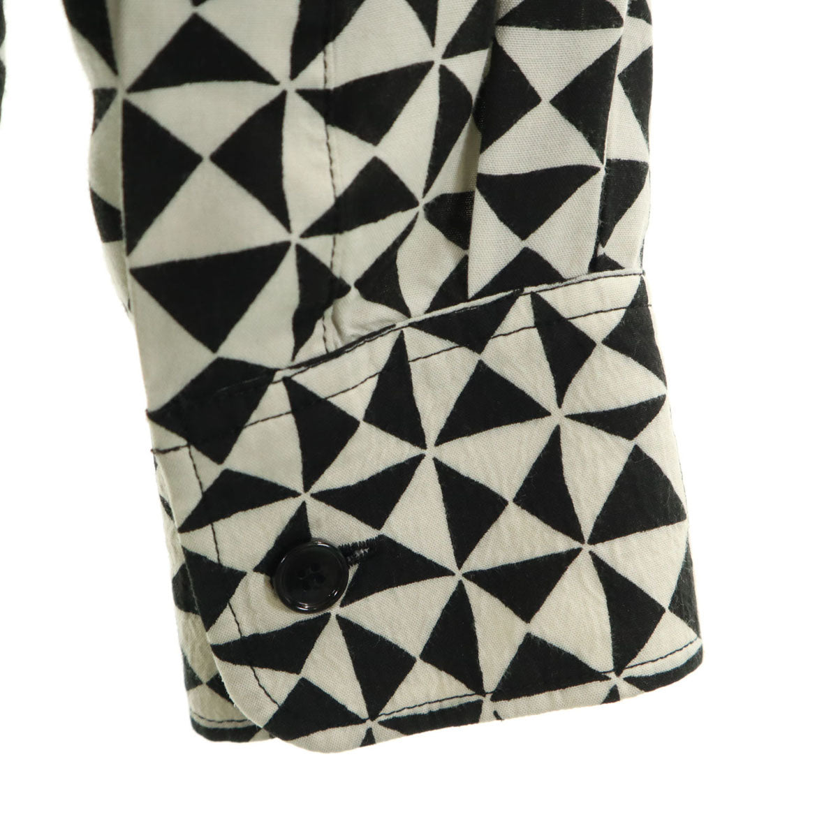 CELINE セリーヌ 21AW イタリア製 カレイドスコープ柄 長袖 シャツ 37 ホワイト メンズ