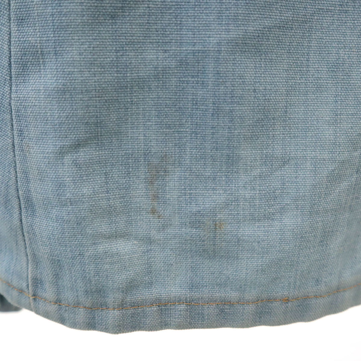 70s 80s ヴィンテージ シャンブレー シャツジャケット アイスブルー メンズ