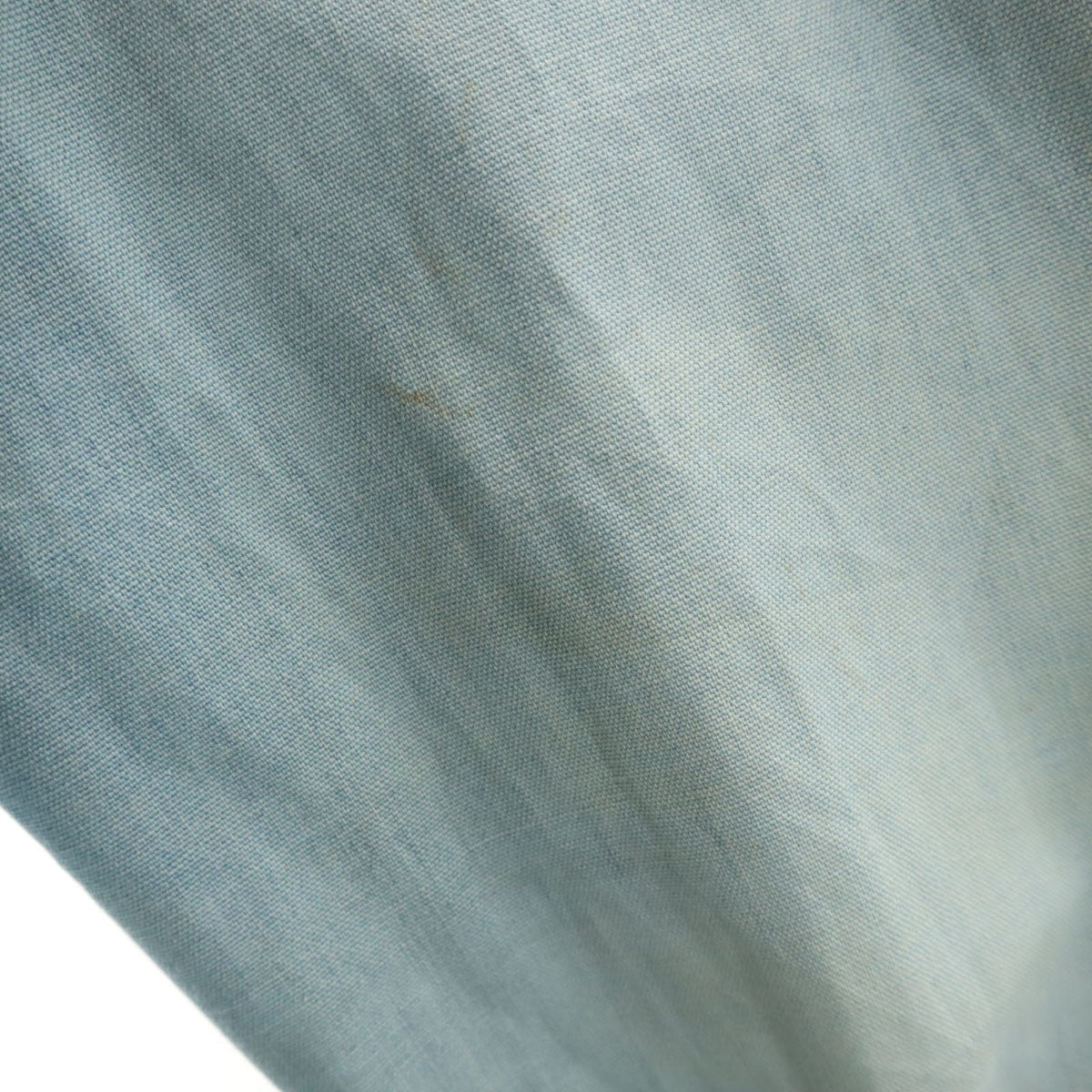 70s 80s ヴィンテージ シャンブレー シャツジャケット アイスブルー メンズ