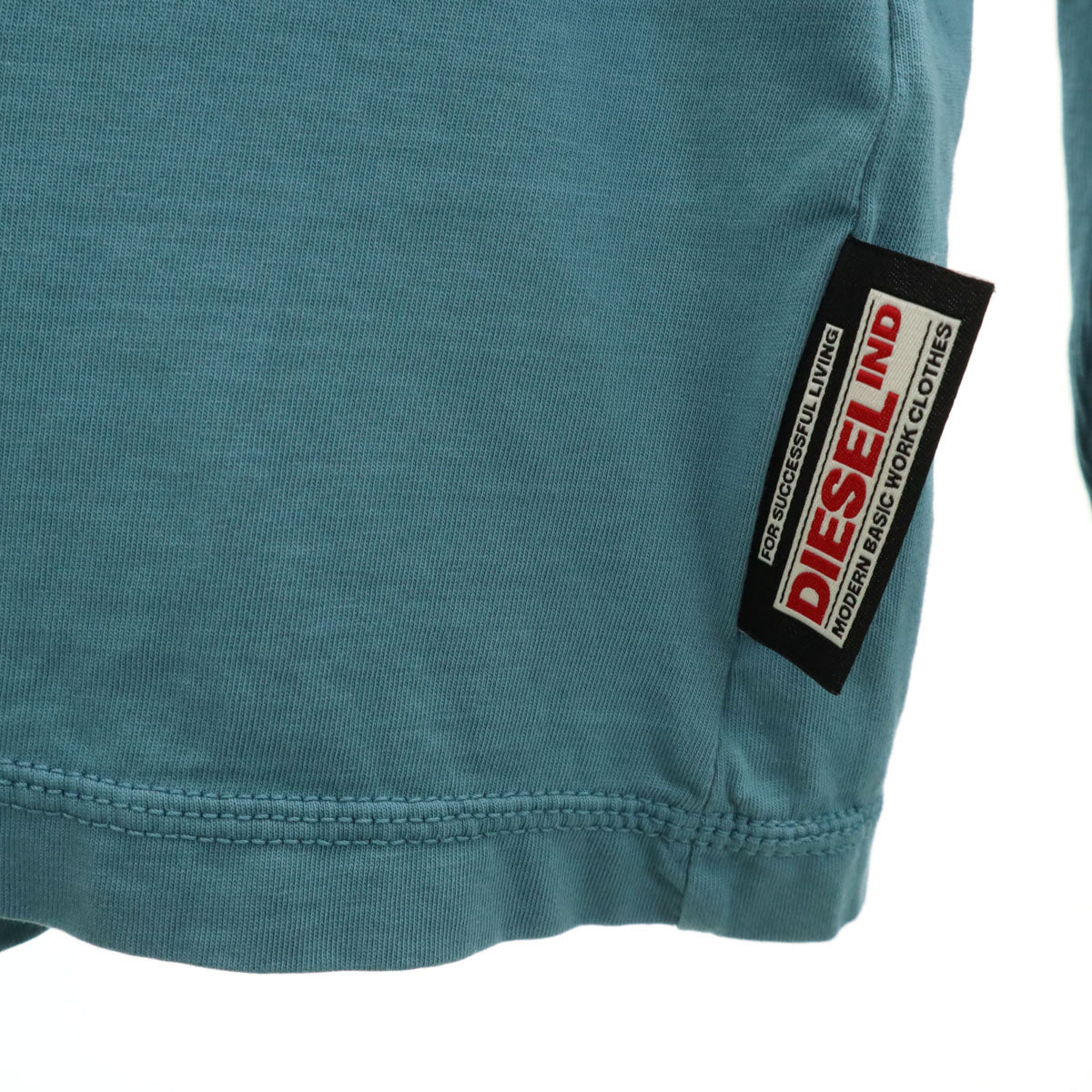 DIESEL ディーゼル 長袖 レイヤード Tシャツ M ブルー系 ロンT メンズ
