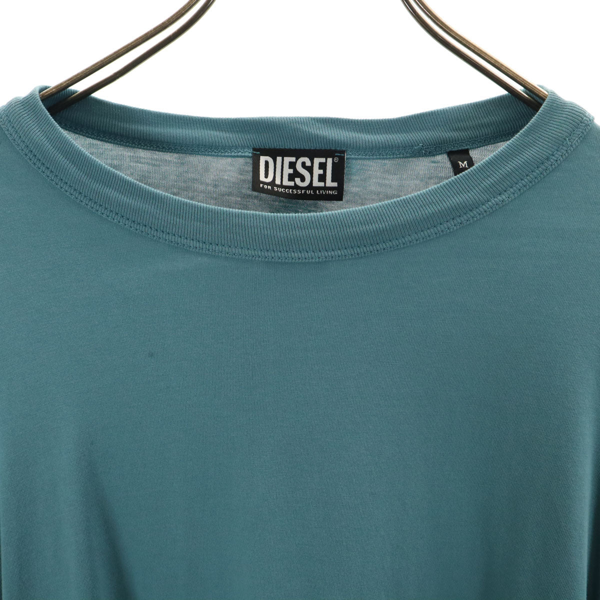 DIESEL ディーゼル 長袖 レイヤード Tシャツ M ブルー系 ロンT メンズ