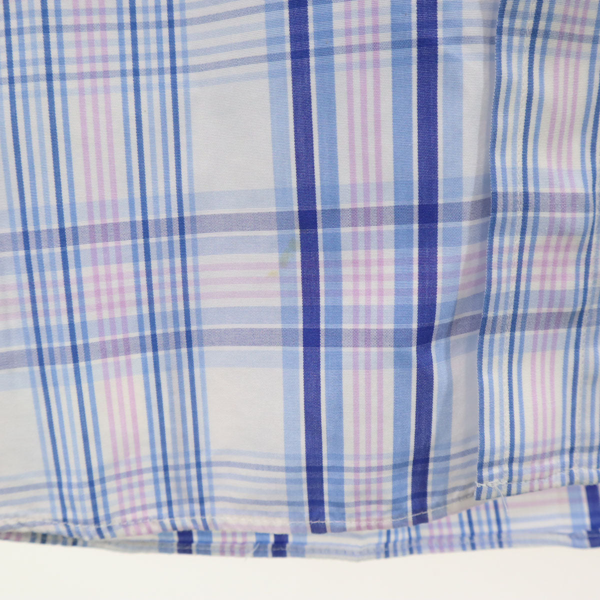 ETRO エトロ イタリア製 チェック柄 長袖 ボタンダウンシャツ 43 ホワイト 他 メンズ