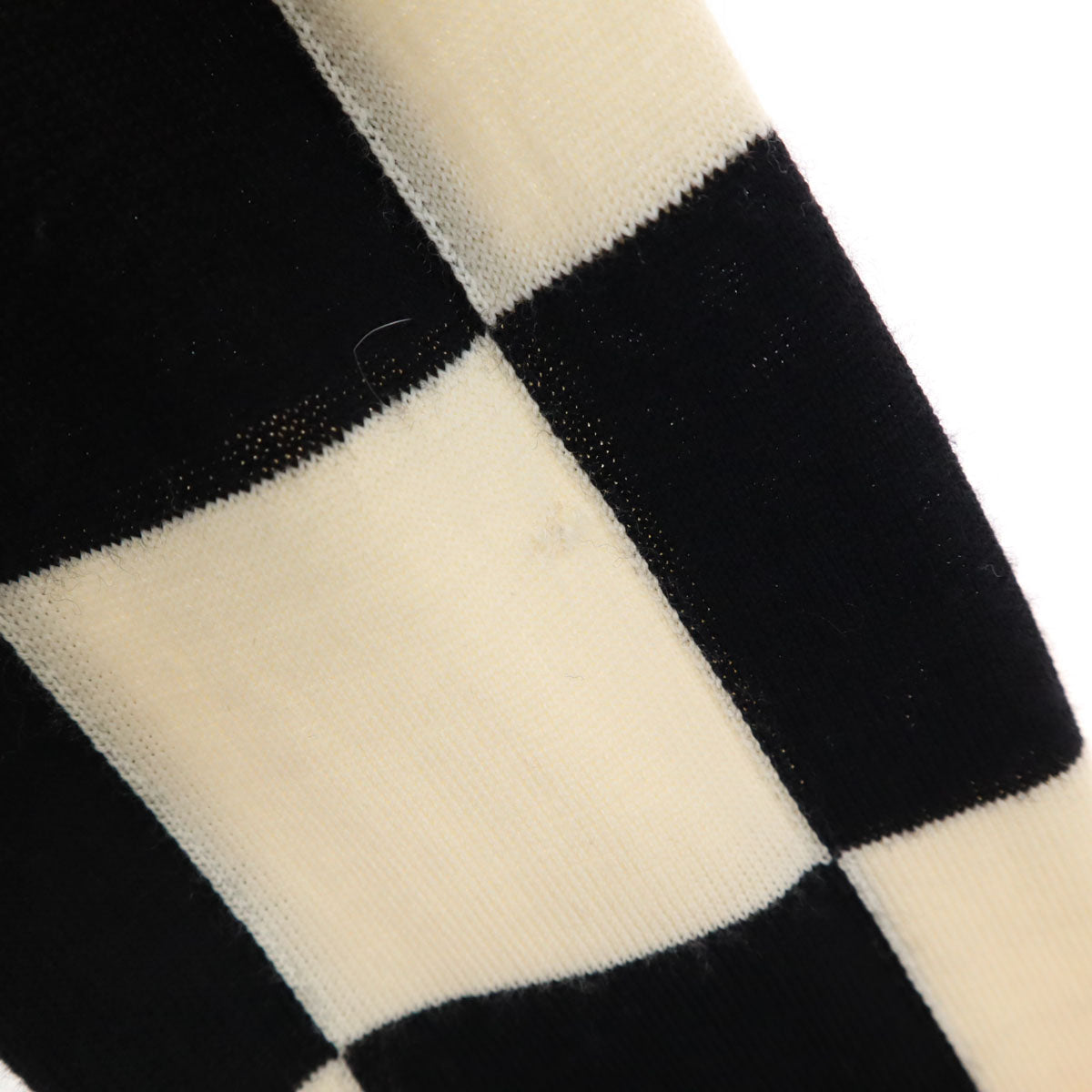 COMME des GARCONS コムデギャルソン 2012年 日本製 ブロックチェック 長袖 セーター S アイボリー ニット レディース