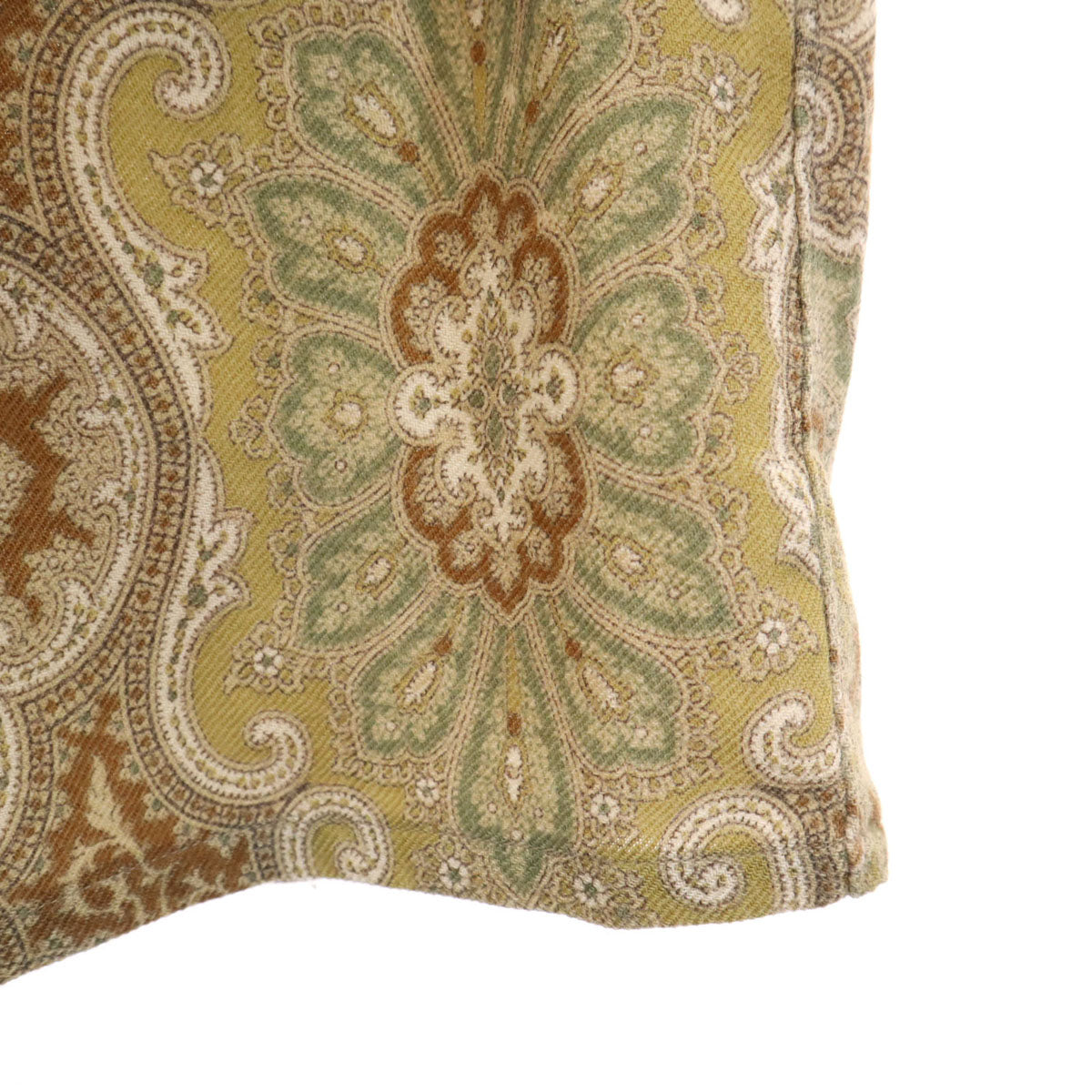 Christian Dior MONSIEUR クリスチャンディオール ムッシュ 90s アンゴラブレンド オールド 総柄 長袖 シャツ M ベージュ メンズ