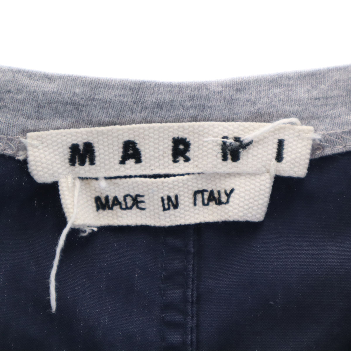 MARNI マルニ イタリア製 半袖 切替 Tシャツ 44 グレー メンズ