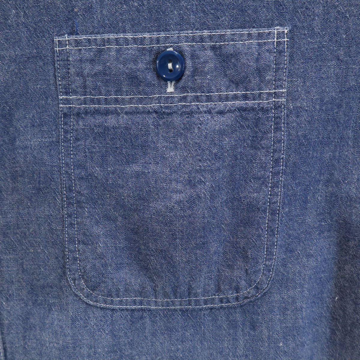 BUZZRICKSON バズリクソン 日本製 長袖 シャンブレー ワークシャツ 17-17 1/2 青紺 東洋エンタープライズ BR25995 メンズ