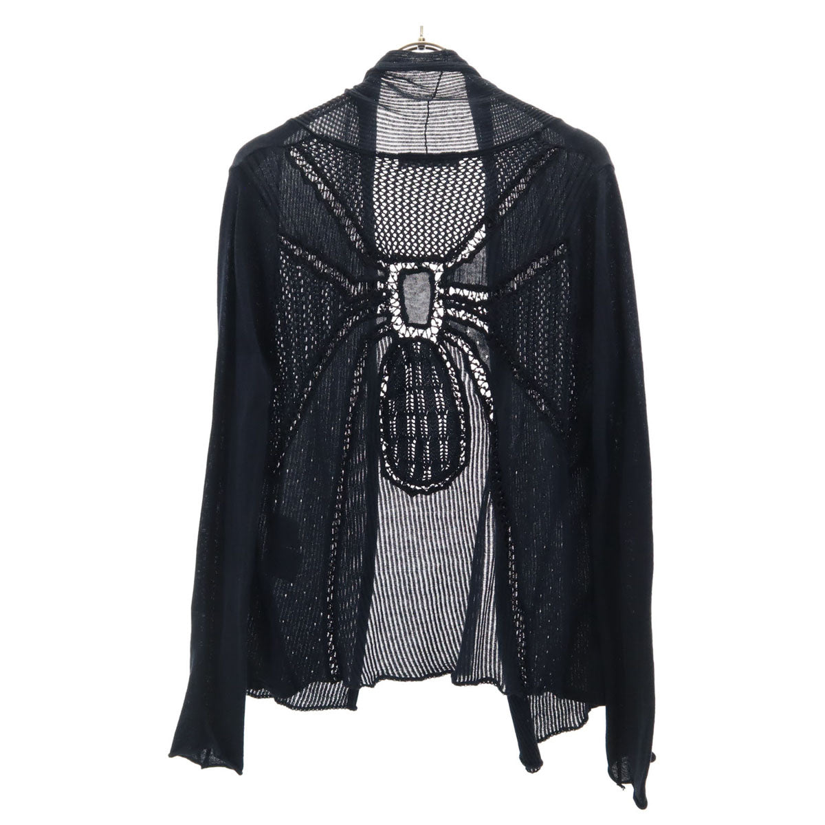 HYSTERIC GLAMOUR ヒステリックグラマー スパイダー 長袖 ニットカーディガン FREE ブラック レディース