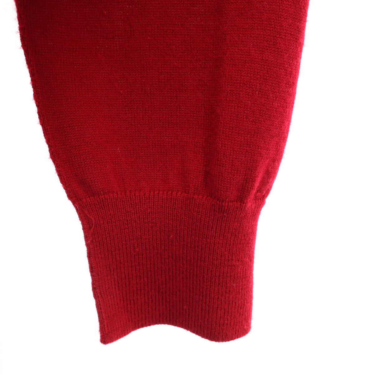 PS Paul Smith ピーエスポールスミス 長袖 Vネック ニットカーディガン L レッド メンズ