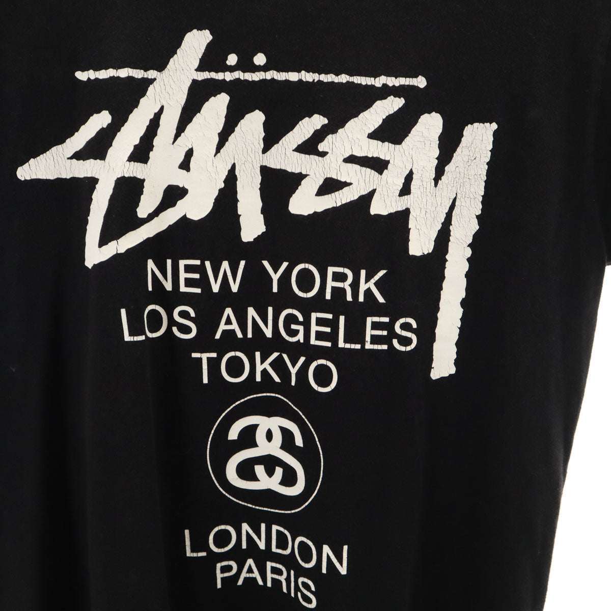 STUSSY ステューシー 半袖 Tシャツ S ブラック メンズ