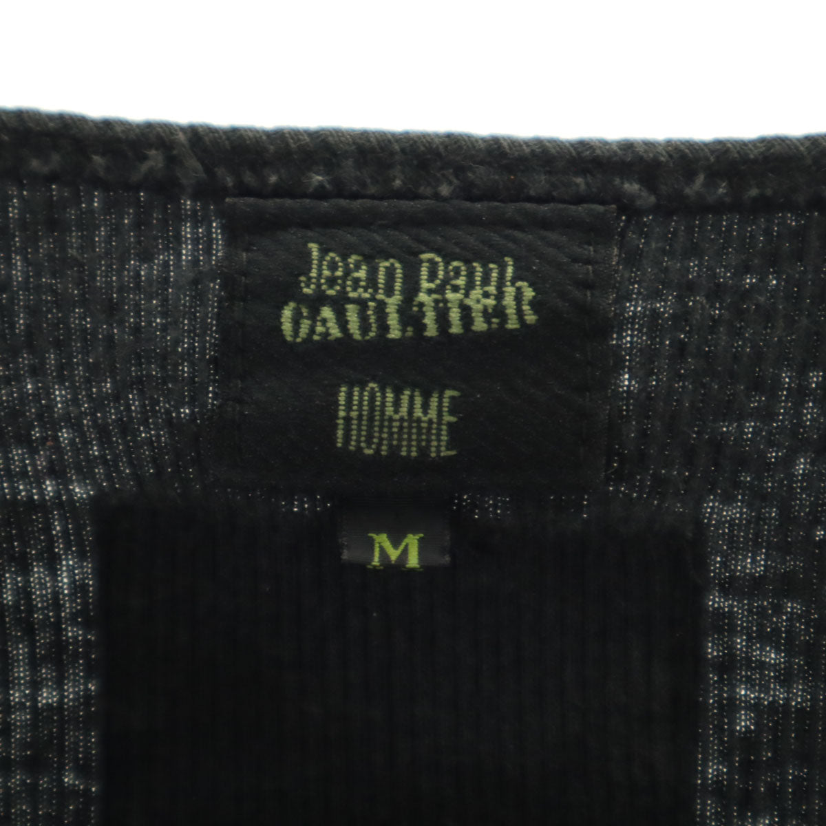 JEAN-PAUL GAULTIER ジャンポールゴルチエ 日本製 タンクトップ M ブラック メンズ