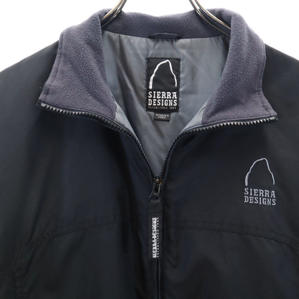 SIERRA DESIGNS シエラデザインズ ジップジャケット F 黒 薄中綿入り アウトドア レディース