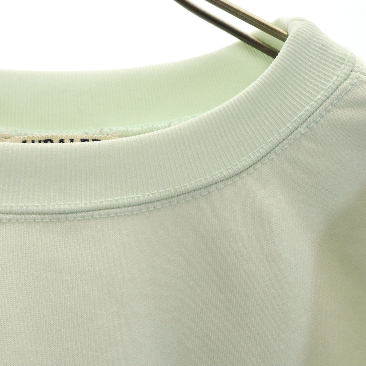 AURALEE オーラリー 日本製 長袖 スウェット トレーナー 4 グリーン系 裏起毛 メンズ