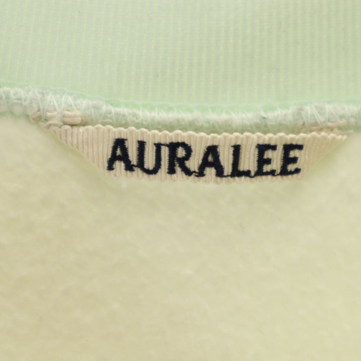 AURALEE オーラリー 日本製 長袖 スウェット トレーナー 4 グリーン系 裏起毛 メンズ