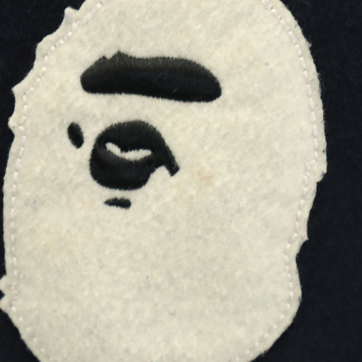 A BATHING APE アベイシングエイプ 長袖 Vネック スウェット カーディガン S ネイビー PIRATE STORE 裏起毛 メンズ