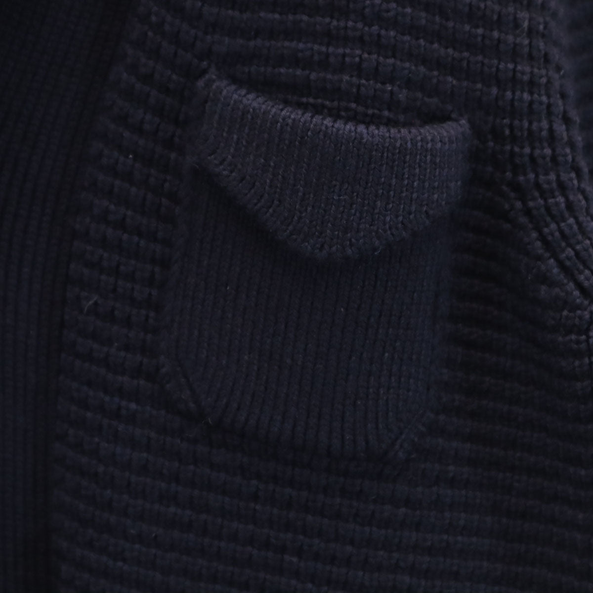 DSQUARED2 ディースクエアード イタリア製 ウール 長袖 ショールカラー ニットカーディガン S ネイビー くるみボタン メンズ