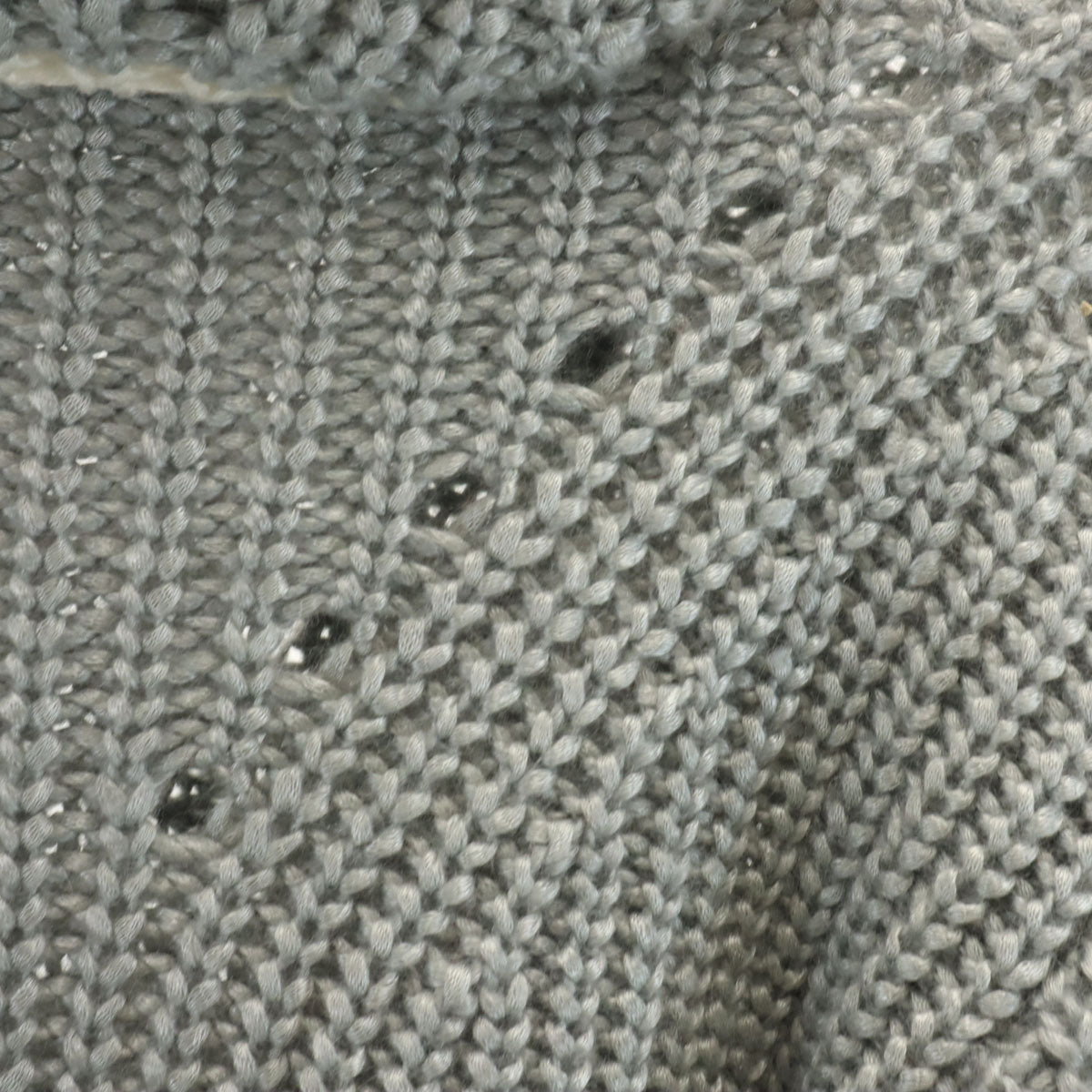 FENDI フェンディ イタリア製 シルクブレンド 長袖 ショート丈 タートルネック セーター 38 グレー ニット レディース