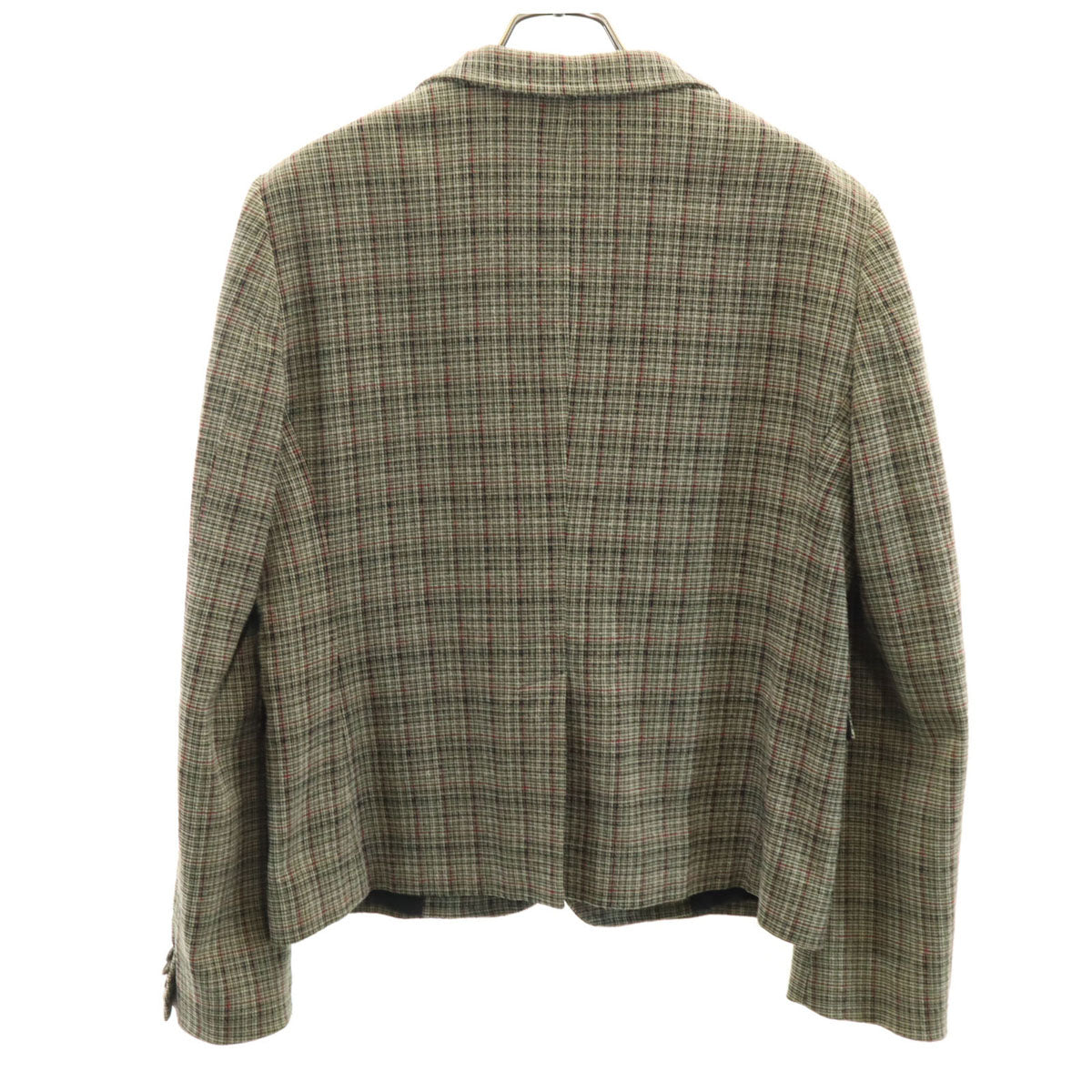 MARNI マルニ イタリア製 ウールブレンド チェック柄 テーラードジャケット 44 グレー系 メンズ