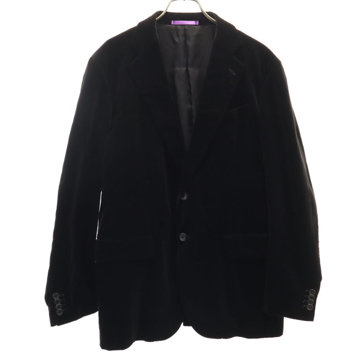 Paul Smith ポールスミス 日本製 ベロア テーラードジャケット MX 黒 メンズ