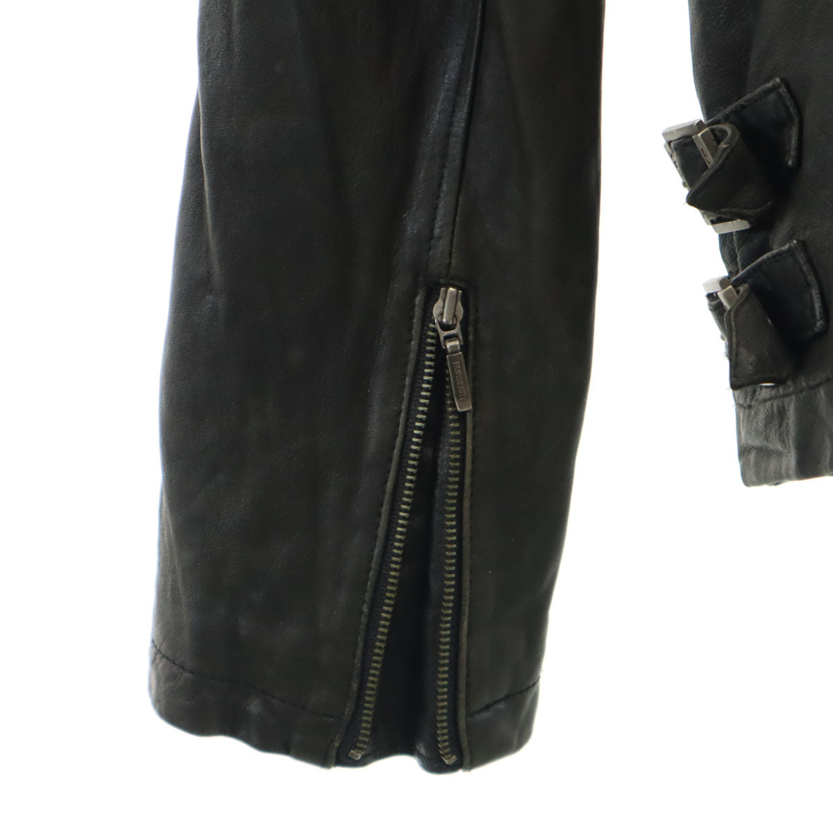 BURBERRY BLACK LABEL バーバリーブラックレーベル レザージャケット L ブラウン系 三陽商会 メンズ