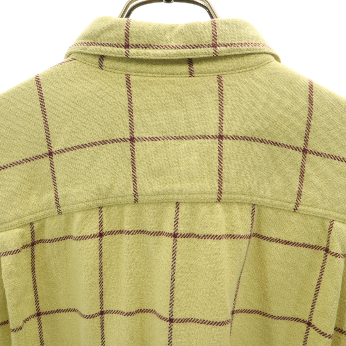 patagonia パタゴニア 格子柄 長袖 コットンシャツ M グリーン系 アウトドア 539545F6 メンズ