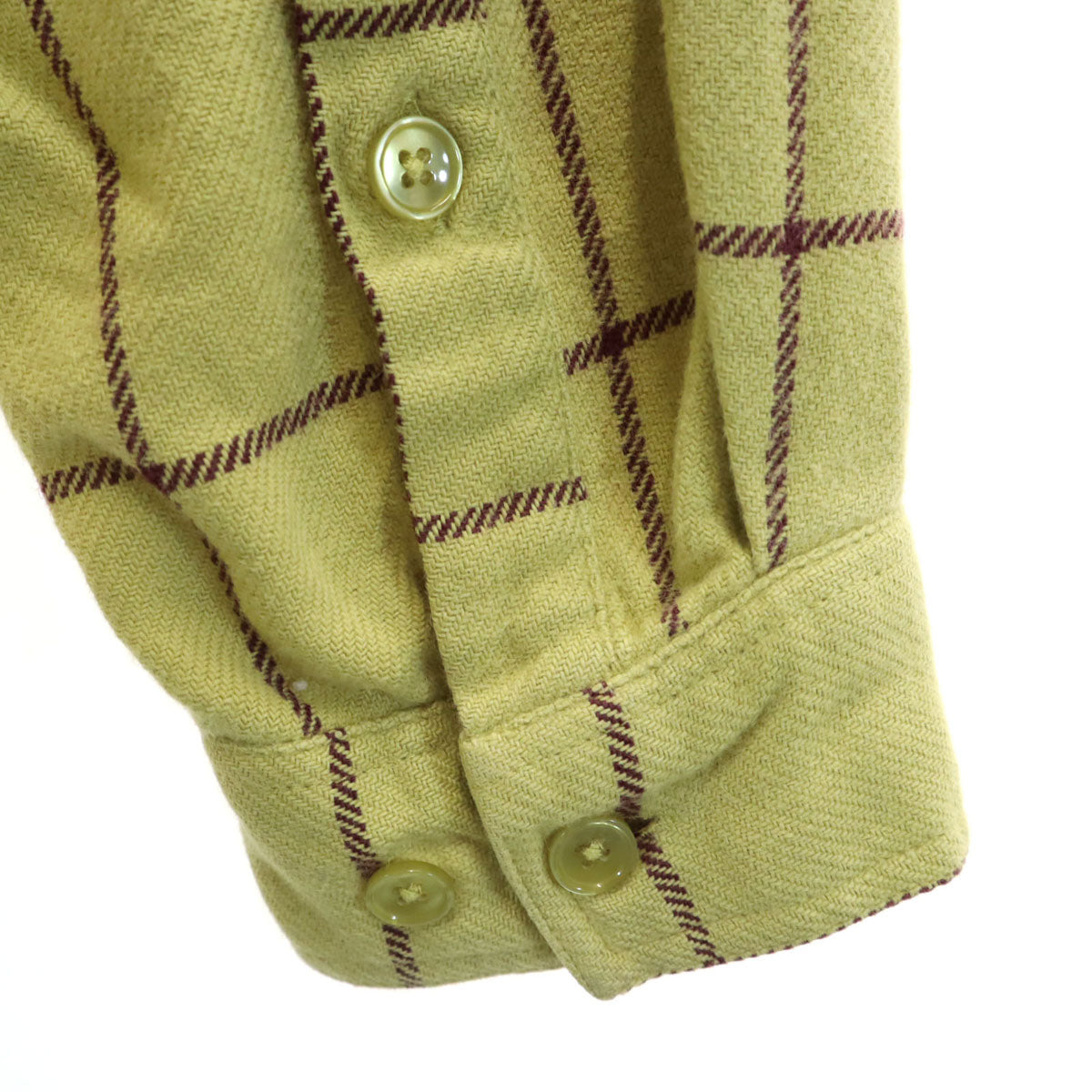 patagonia パタゴニア 格子柄 長袖 コットンシャツ M グリーン系 アウトドア 539545F6 メンズ