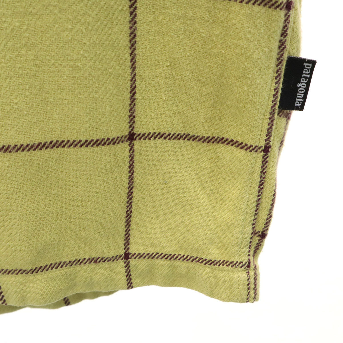 patagonia パタゴニア 格子柄 長袖 コットンシャツ M グリーン系 アウトドア 539545F6 メンズ