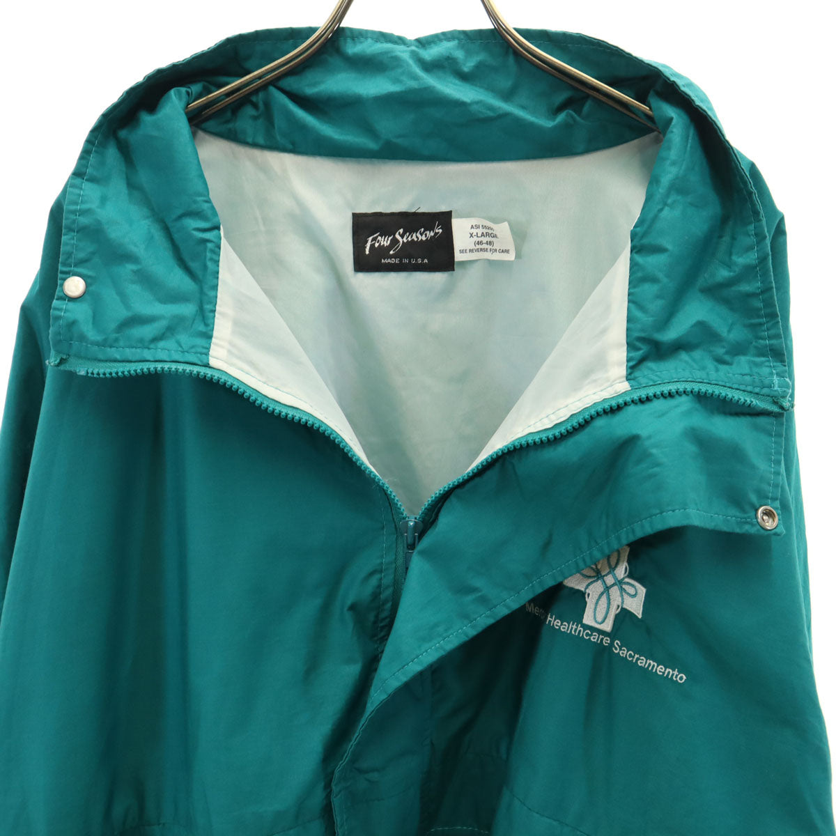 Four Seasons フォーシーズンズ 90s USA製 オールド ブルゾン XL グリーン系 メンズ