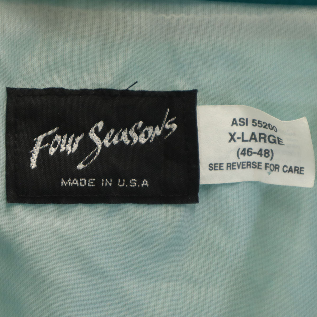 Four Seasons フォーシーズンズ 90s USA製 オールド ブルゾン XL グリーン系 メンズ