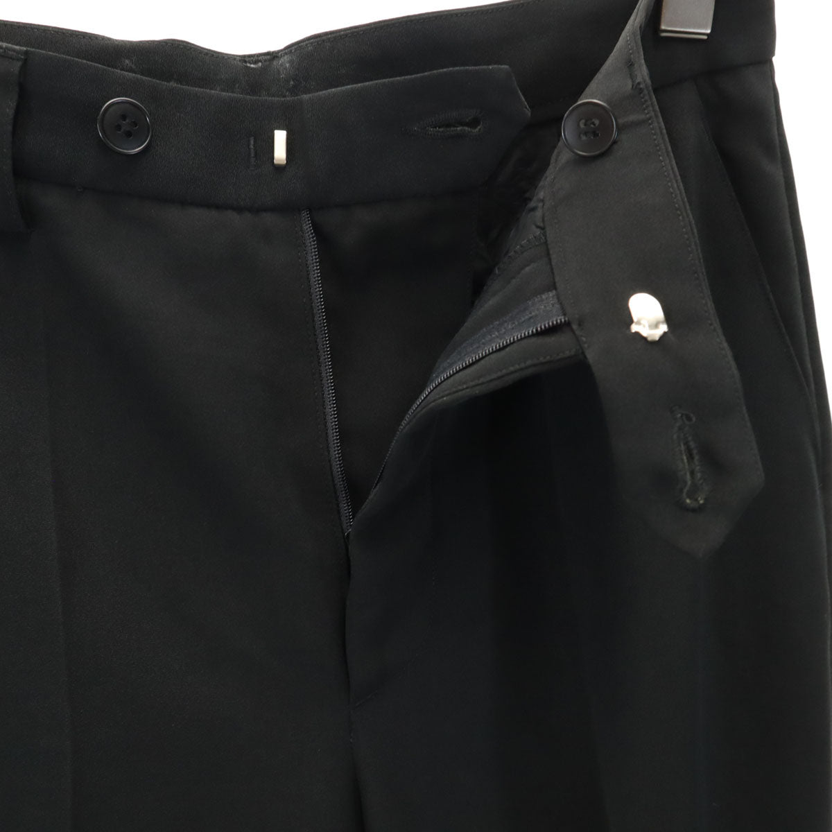 agnes b. アニエスベー 日本製 パンツスーツ 上下 セットアップ 0/36 黒 レディース