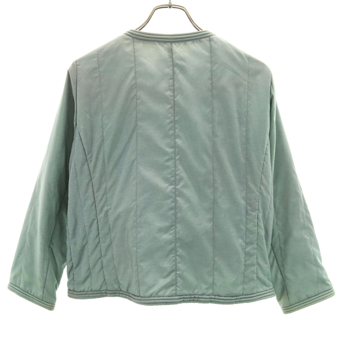 CHANEL シャネル イタリア製 ジップジャケット 42 グリーン系 レディース