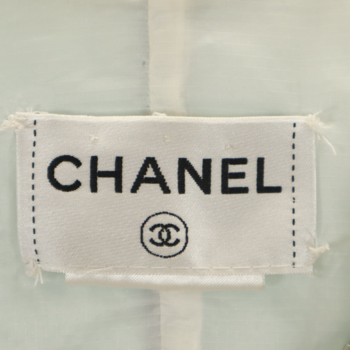 CHANEL シャネル イタリア製 ジップジャケット 42 グリーン系 レディース
