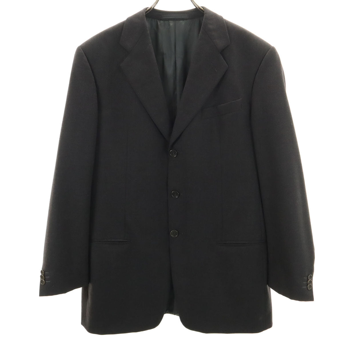 ARMANI COLLEZIONI アルマーニ コレツィオーニ イタリア製 スーツジャケット 50 チャコールグレー メンズ