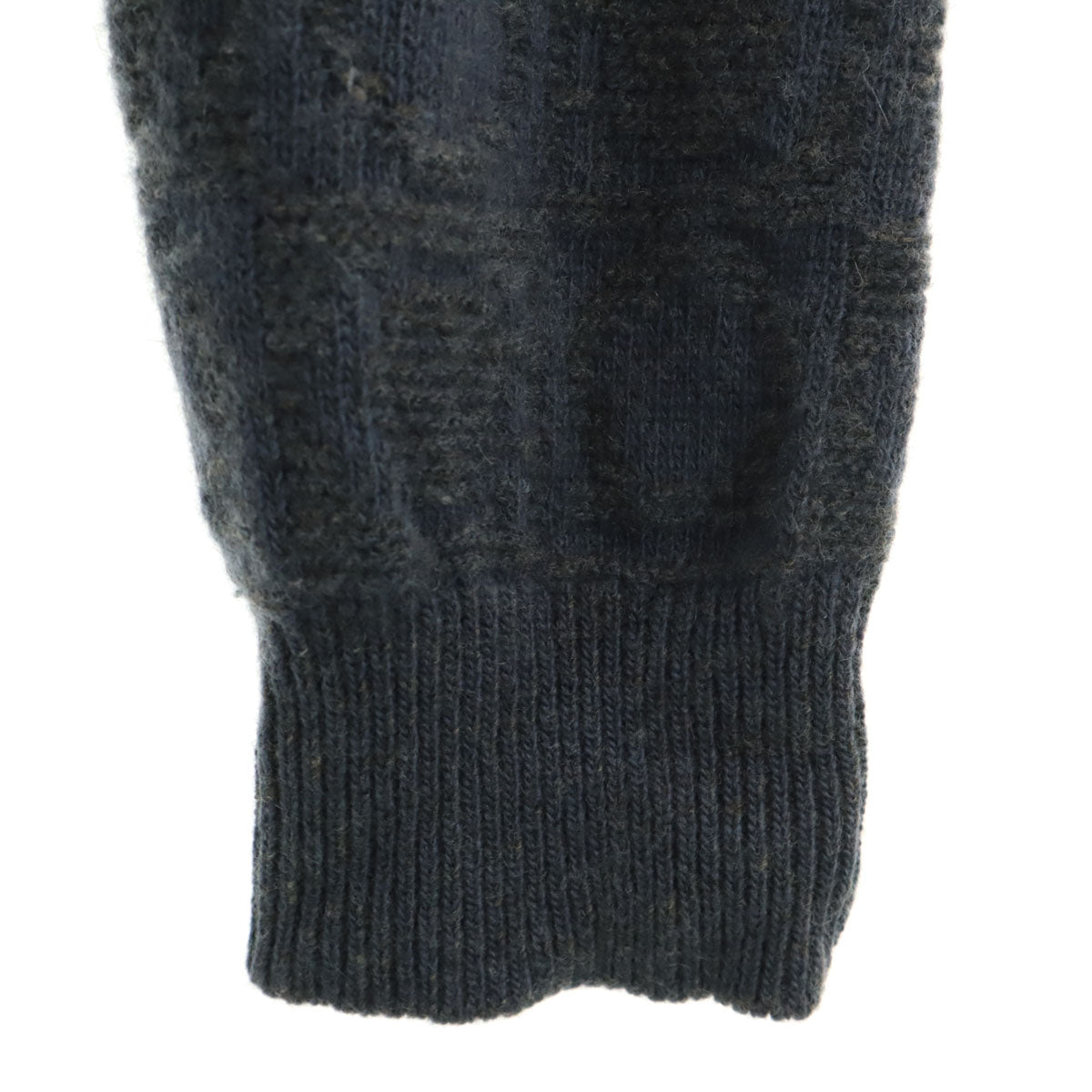 Salvatore Ferragamo サルヴァトーレフェラガモ イタリア製 長袖 セーター L ネイビー系 ニット メンズ